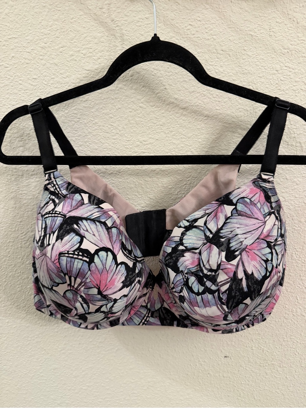 TorridFloral Butterfly Underwire Bra in Pink & Lavender